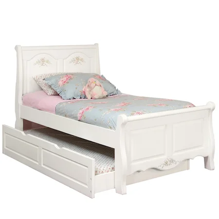 Twin Size Sleigh Bed